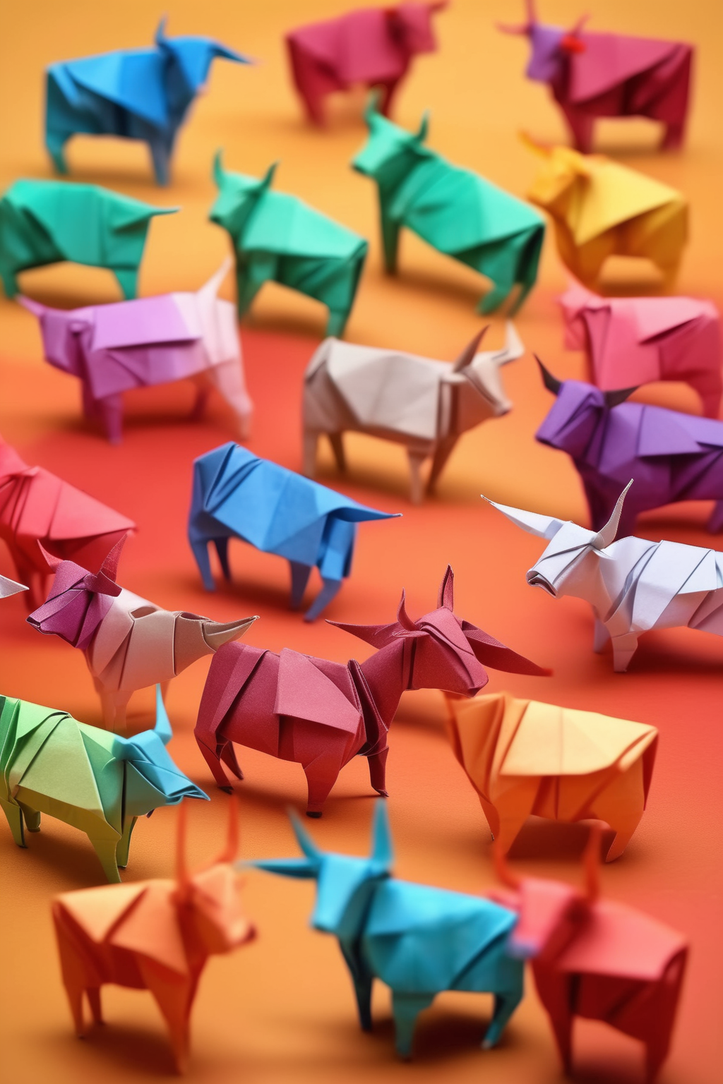 00325-2047863793-_lora_ORIGAMI_1_ORIGAMI - a picture made of origami. Tiny folded oxen on a colourful background.png